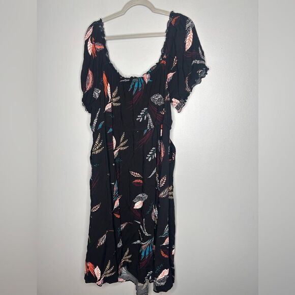 TORRID Midi Challis Puff Sleeve Dress - Picture 5 of 8